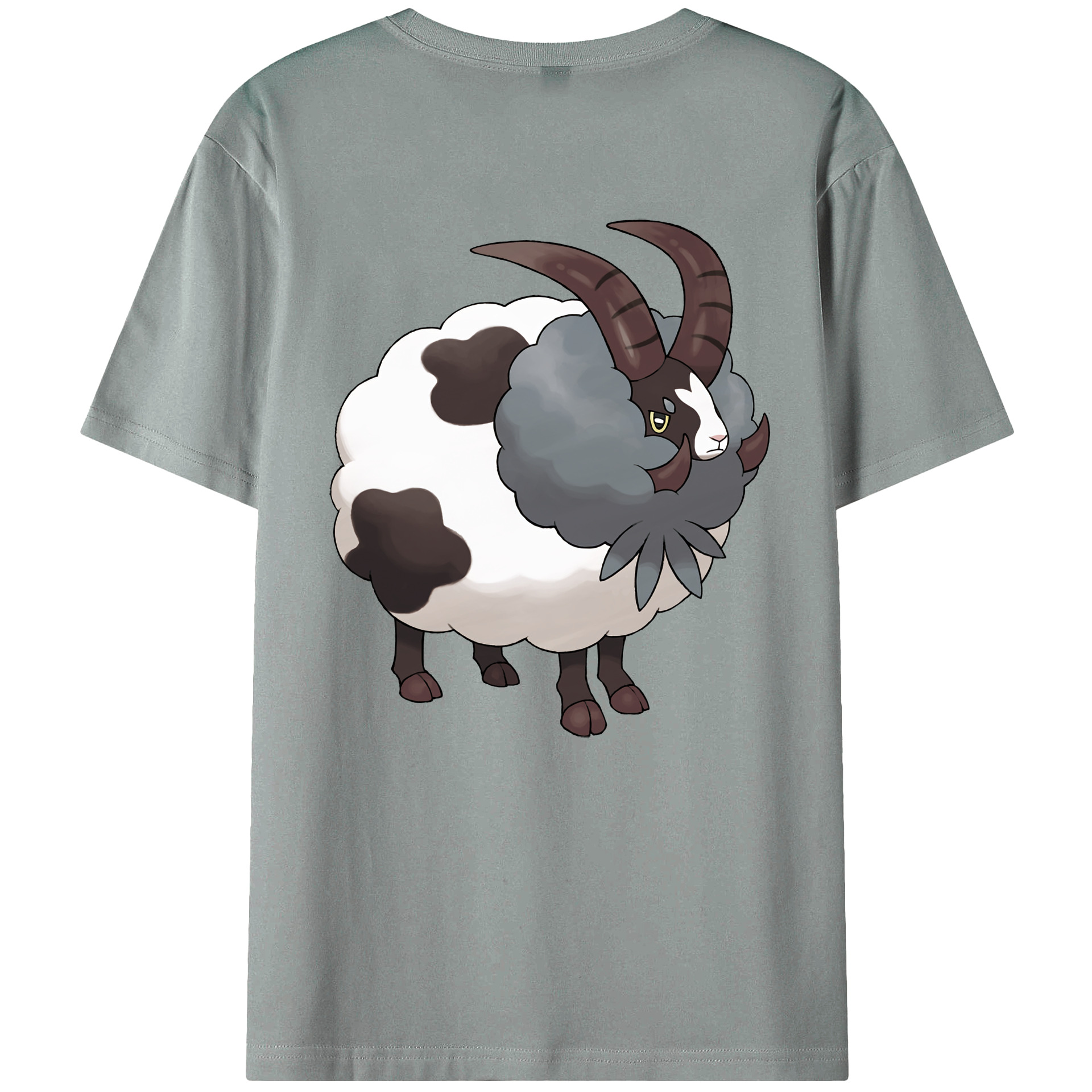 （画像用） ポケットモンスター Pokémon 綿100％ メンズ半袖Tシャツ（バックプリント） 通気性